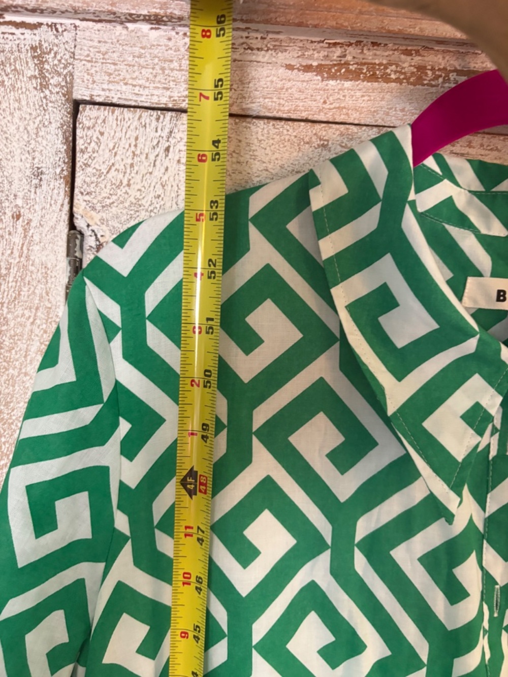 Gorgeous Boden Green Geo pattern Cotton Maxi dress - Picture 6 of 6